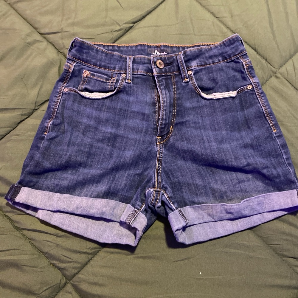 Blue and navy denim shorts- perfect for casual wear